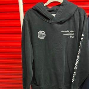 Abercrombie & Fitch Black Hoodie Sweater